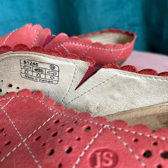 Pink leather Slides size 39/US 8 - Picture 2 of 4